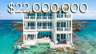 22000000 Beachfront Home has a Private Beach [upl. by Yrrum]