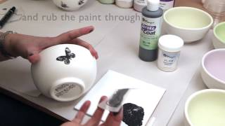 How to use silkscreens on ceramics [upl. by Aicirtan]