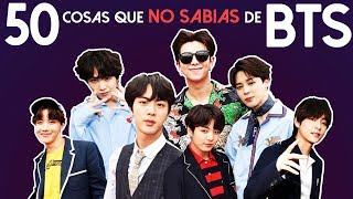 50 DATOS que quizás no sabías de BTS [upl. by Hakon353]