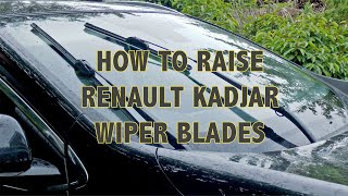 How to raise Renault Kadjar wiper blades so they can be changed or cleaned [upl. by Obel310]