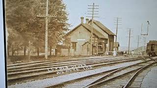 1900s WAWAKA INDIANA  SCENE AT TRAIN STATION [upl. by Anehs]