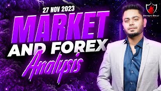 Market Analysis amp Forex Analysis  28th November 2023  Anish Singh Thakur  Booming Bulls [upl. by Meirrak]