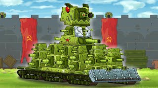 KV44 Hero Fortress  Cartoons about tanks [upl. by Dlabihcra]