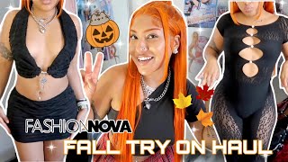 I TRIED SEXY FALL OUTFITS FROM FASHION NOVA 🫣🧡 [upl. by Alemak]