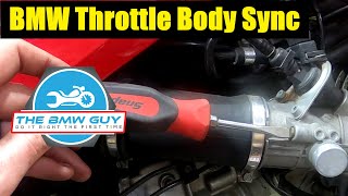 BMW R1100 R1150 R850 Throttle Body Sync DIY How to [upl. by Jenkins]