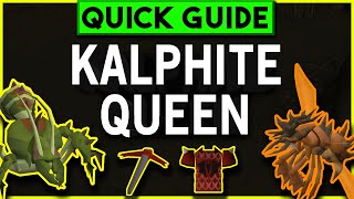 OSRS Kalphite Queen Solo Guide  Melee  Ranged  Magic  Quick Guide 2023 [upl. by Atniuqal]