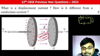 What is displacement current How is it different from a conduction current [upl. by Antonella]