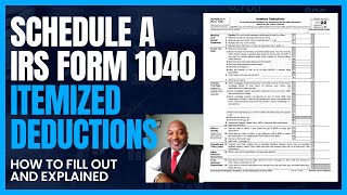 Schedule A Explained  IRS Form 1040  Itemized Deductions [upl. by Erdnuaed]