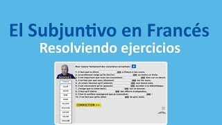 El Subjuntivo en Francés Ejercicios  Curso Francés Básico  Clase Francés 312 [upl. by Keisling]