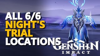 All Nights Trial Locations Genshin Impact [upl. by Kreindler658]