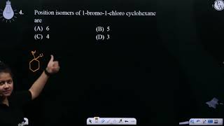 Position isomers of 1bromo1chloro cyclohexane are [upl. by Imot]