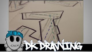 Graffiti Tutorial for beginners  Simple Letters 1 [upl. by Cresida425]