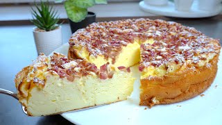 Dieser Kuchen ist so lecker dass ich ihn fast jeden Tag backe Käsekuchen ohne Boden [upl. by Finlay]