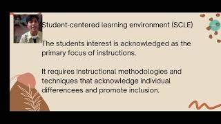 FS II Chapter VI LESSON 3 StudentCentered Learning Environment [upl. by Nilloc]