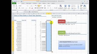 How to Place Dates in a Quarter for a Fiscal Year [upl. by Golanka]