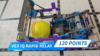 120 points  VEX IQ Rapid Relay quotMisfirequot Robot by Ben Lipper [upl. by Acinehs632]