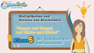 Bruchzahlen multiplizieren und teilen  Klasse 6 ★ Wissen [upl. by Louisa363]