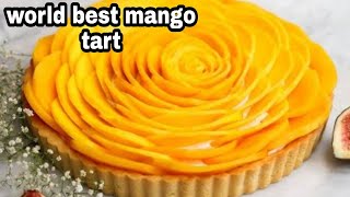 No Bake Mango tart  mango recipe  Eggless tart recipe  summer special 🥭🥭🥭🥭 [upl. by Eidissac]