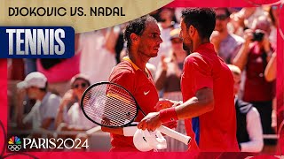 Novak Djokovic STANDS TALL against Rafael Nadal in singles competition  Paris Olympics  NBC Sports [upl. by Mure]