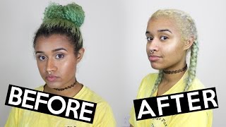 How to Bleach Overgrown Roots and Get Rid of Banding  Hair Bleach Tutorial [upl. by Athiste]