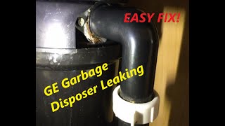 FIXED  GE Garbage Disposer aka disposal or Disposall leaks due to incorrect installation [upl. by Orsino]