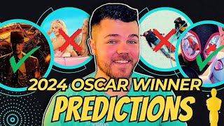 2024 Oscar Winner Predictions Oppenheimer Sweep [upl. by Anisah210]