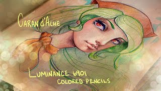 How to Color Like Me  Caran d’Ache Luminance 6901 Colored Pencils [upl. by Nosahc]