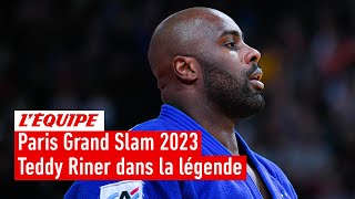 10 ans après Teddy Riner remporte sa 7e médaille dor au Paris Grand Slam 2023 [upl. by Nabi]