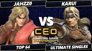 CEO 2024  Jahzz0 Ken Vs Karu Richter Simon Smash Ultimate  SSBU [upl. by Ylsew]