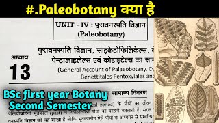 Palaeobotany in hindi BSc first year Botany Second SemesterArchegoniates and Plant architecture [upl. by Eilra]