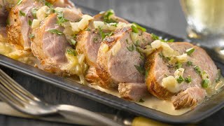 Recette  Filet mignon de porc à la crème [upl. by Luane]