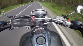 Suzuki Intruder 1800 fast forest ride with engine noises no music suzukiintruderfrancerelaxing [upl. by Ellehcer]