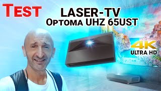 TEST  LASERTV Optoma UHZ 65UST Ultra HD4K HDR 3D en 1080p [upl. by Dennie]