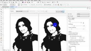 تحويل صوره ملونه اللي ملف فيكتور باستخدام كوريل درو professional corel draw [upl. by Vonny]