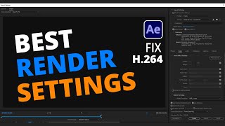 Best Render Settings  Good Quality Render  Fix H264 missing  After Effects  Fxmuni [upl. by Nilknarf]