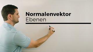 Normalenvektor bei Ebenen Vektorgeometrie Begriffsklärung  Mathe by Daniel Jung [upl. by Yeblehs207]