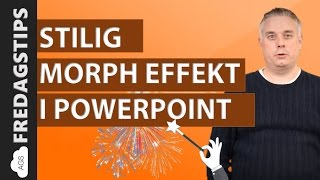 Hvordan lage MORPH animasjon i Powerpoint [upl. by Wilhelmine17]