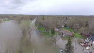 Inondation Vaudreuil Qc Flooding 2017 drone footage [upl. by Lynea]