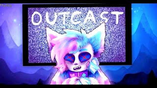 kittydog  OUTCAST 💔💙  animation mv  vent song   FW  TW [upl. by Desirae]