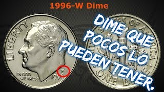 La moneda de 10 centavos más valiosa para los coleccionistas  1996 W Dime [upl. by Yllop]