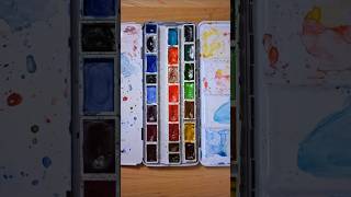 Watercolor palette  23 colors of Schmincke and Daniel Smith [upl. by Rehpotsirk]