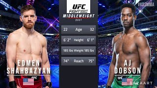 EDMEN SHAHBAZYAN VS AJ DOBSON FULL FIGHT UFC VEGAS 89 [upl. by Eenitsed]