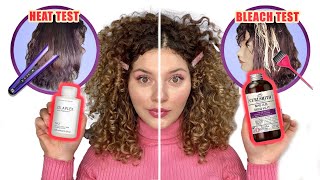 STRENGTHENING PRODUCT BATTLE amp REVIEW ON DAMAGED CURLY HAIR  Curlsmith vs Olaplex [upl. by Hjerpe]