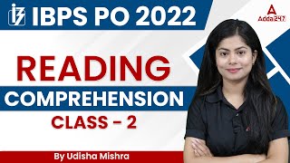 IBPS PO 2022  READING COMPREHENSION Class 2  English By Udisha Mishra [upl. by Avuha]