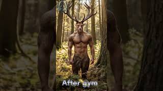 An Antler After Gym Transformation Shocking Results ai bodytransformation [upl. by Charry]