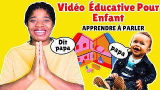 Baby First Word In FRENCH  Best amp Fast Learn  Nursery Rhymes amp Song  Learning Video for Toddlers [upl. by Emmery]