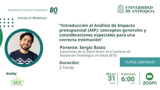 Webinar Introducción al AIP conceptos y consideraciones especiales para una correcta estimación [upl. by Ydarb]