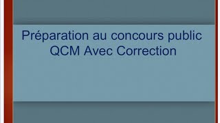 Préparation au concours 60 QCM avec corrigégestioncomptabilitéFinance [upl. by Cherise465]