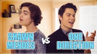 SHAWN MENDES vs ONE DIRECTION Mashup ft Sam Tsui amp Alexander Stewart [upl. by Emarej990]