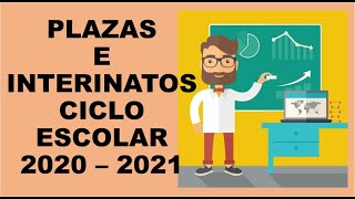 Soy Docente PLAZAS E INTERINATOS CICLO ESCOLAR 2020 – 2021 [upl. by Sidhu]